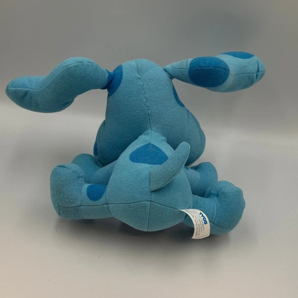 Vintage 1997 Tyco Blues Clues Pose A Blue‎ Plush Dog Posable Ears 39955 8 Inch